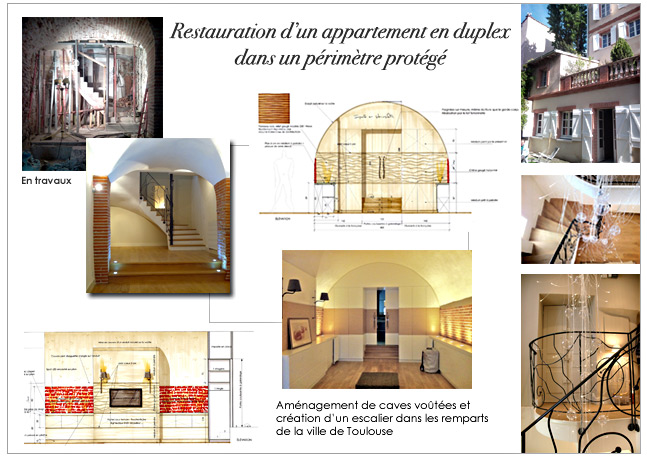 Architecture et d&eacute;coration d'int&eacute;rieur: Appartement en duplex 