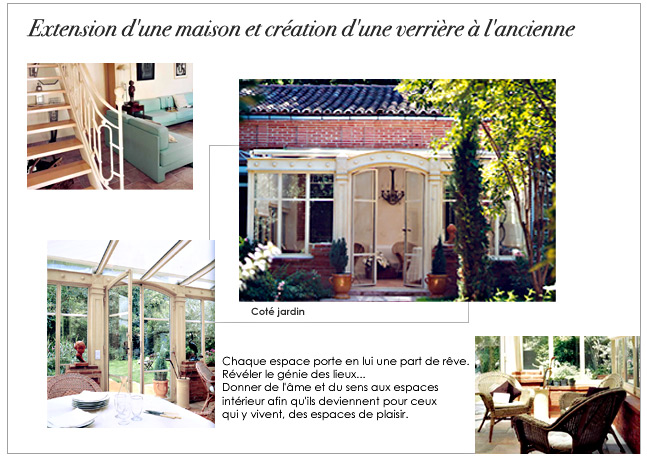 Architecture et d&eacute;coration d'int&eacute;rieur: Verriere &agrave; l'ancienne 