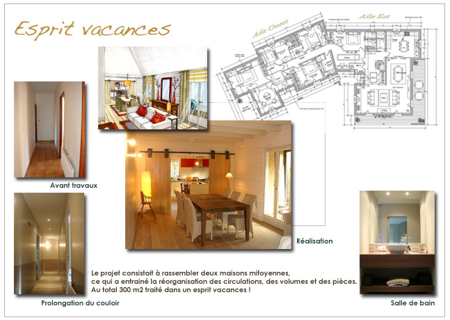 Architecture et d&eacute;coration d'int&eacute;rieur: Maison de vacances
